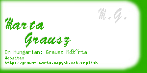 marta grausz business card